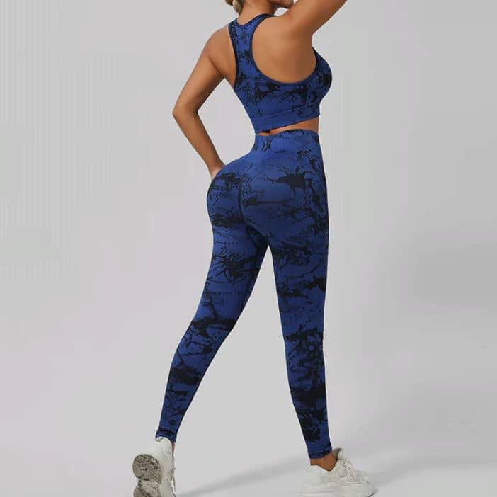 ENSEMBLE SPORT FEMME / LEGGINGS MOTIF MARBRE